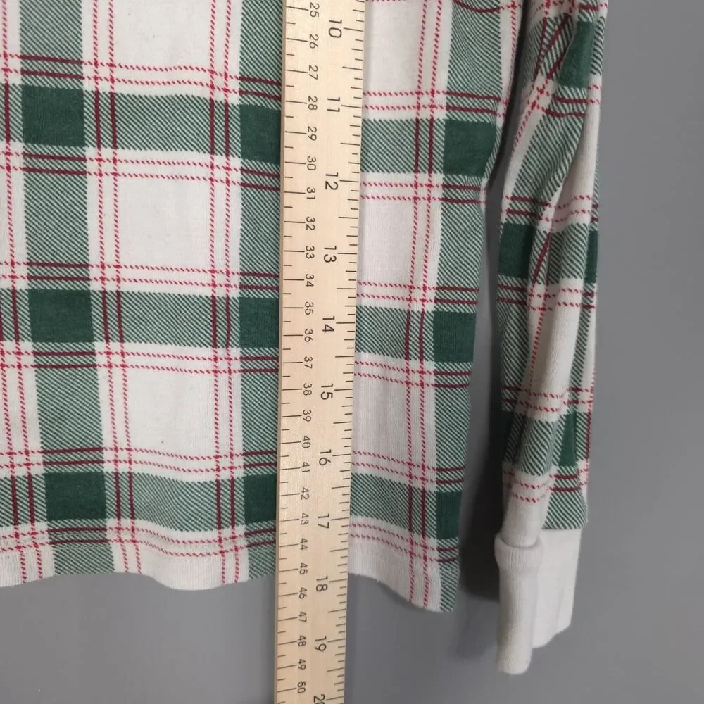 WONDERSHOP Kids Unisex Pajama Set‎ 8 at Target 100% Cotton Plaid Check Green Red
